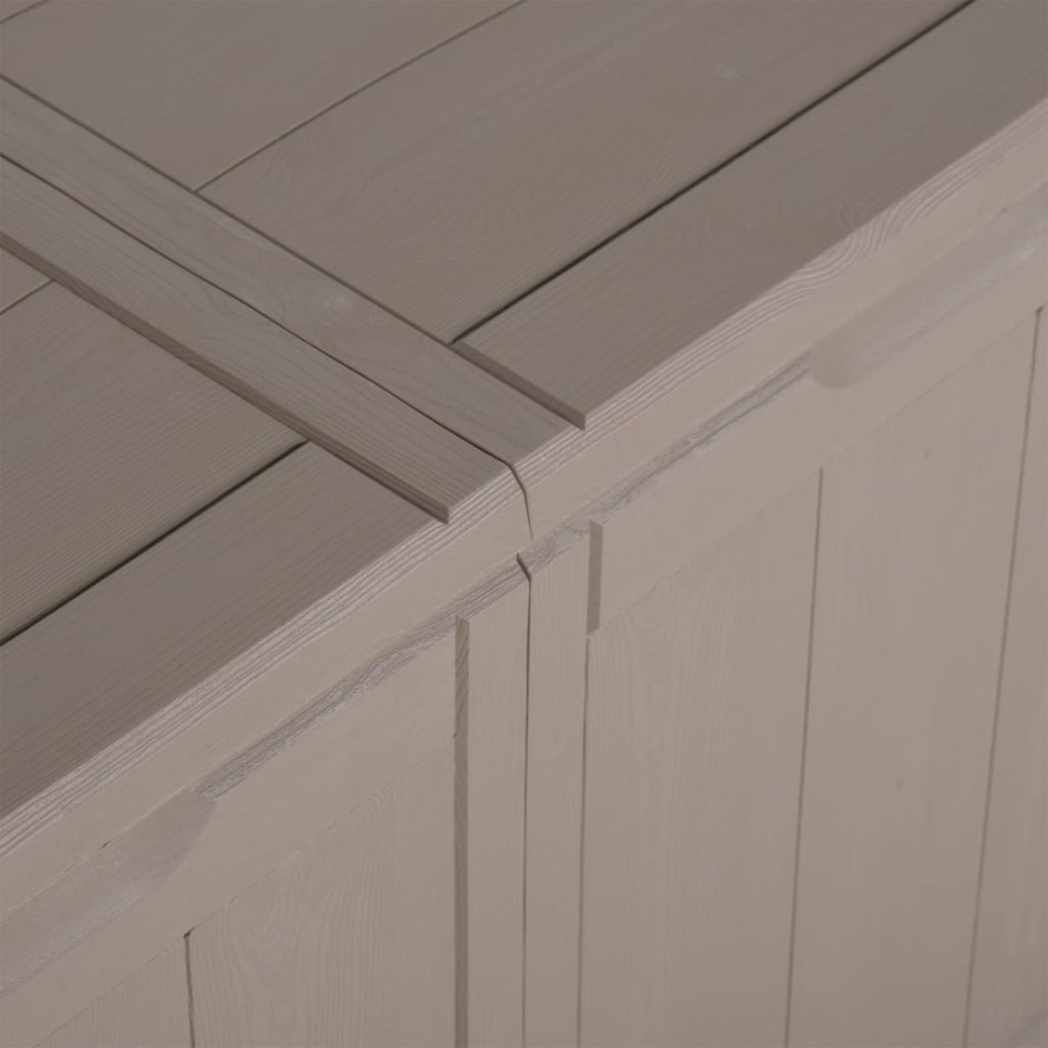 Caja de almacenaje para jardín 270 L PP ratán