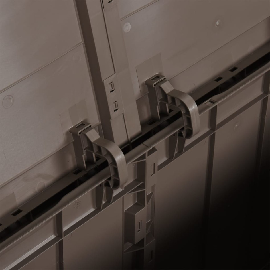 Caja de almacenaje para jardín 270 L PP ratán