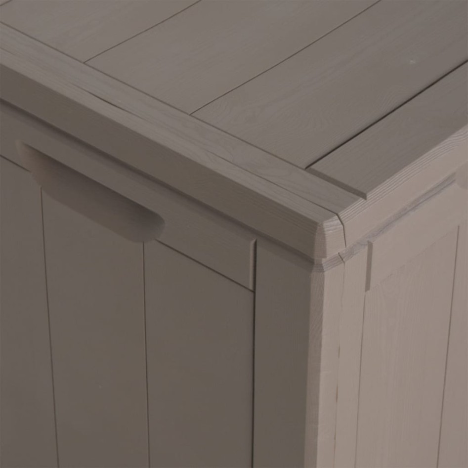 Caja de almacenaje para jardín 270 L PP ratán