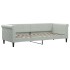 Sofá cama nido con cajones terciopelo gris claro 80x200