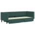 Sofá cama nido con cajones terciopelo verde oscuro 80x200
