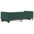 Sofá cama nido con cajones terciopelo verde oscuro 80x200
