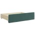 Sofá cama nido con cajones terciopelo verde oscuro 80x200