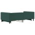 Sofá cama nido con cajones terciopelo verde oscuro 100x200