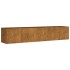 Jardinera acero corten 200x40x40