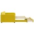 Sofá cama nido con cajones terciopelo amarillo 90x200