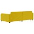 Sofá cama nido con cajones terciopelo amarillo 100x200