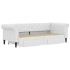 Sofá cama nido con cajones cuero sintético blanco 90x200