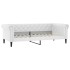 Sofá cama nido con cajones cuero sintético blanco 90x200