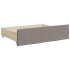 Sofá cama nido con cajones tela gris taupe 80x200