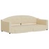 Sofá cama nido con cajones tela color crema 80x200
