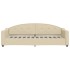 Sofá cama nido con cajones tela color crema 80x200