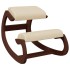 Taburete rodillas madera contrachapada abedul crema 55x84x55