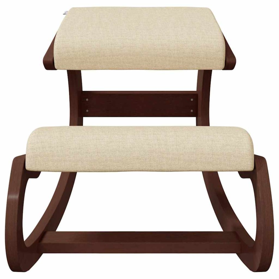 Taburete rodillas madera contrachapada abedul crema 55x84x55