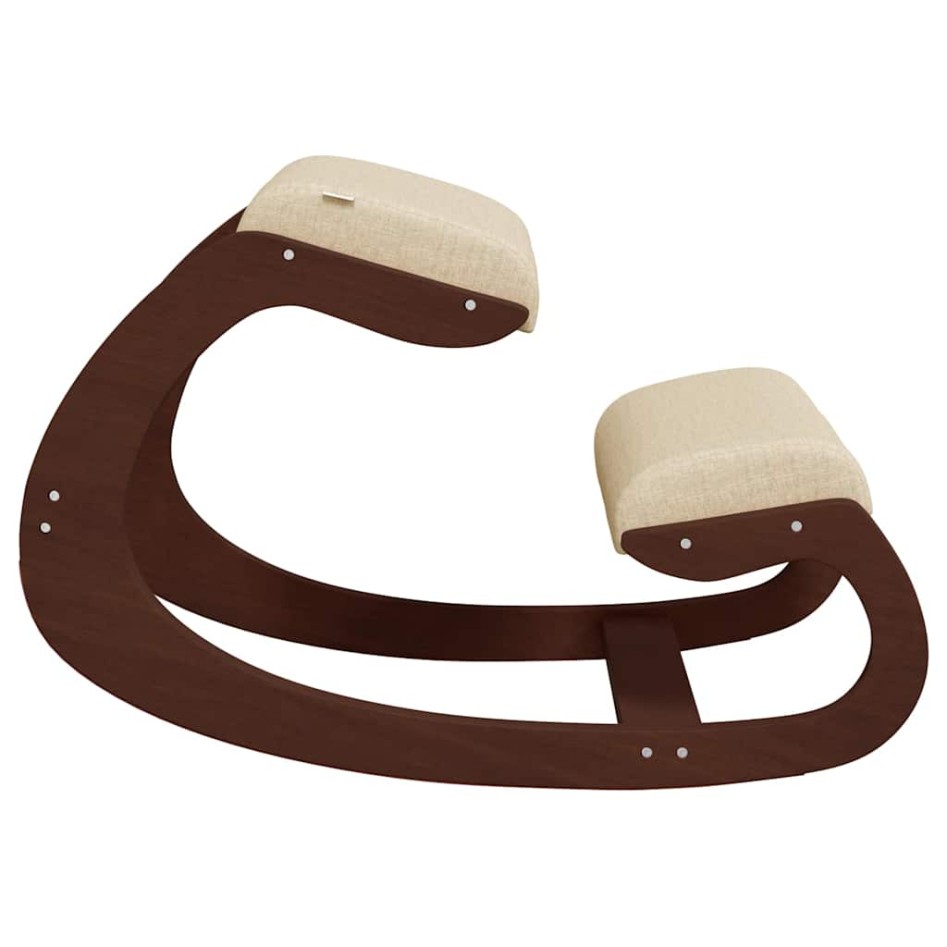 Taburete rodillas madera contrachapada abedul crema 55x84x55