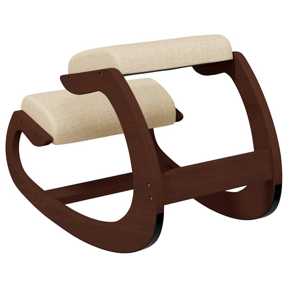 Taburete rodillas madera contrachapada abedul crema 55x84x55