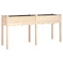 Jardinera con forro madera maciza de abeto 161x45x76