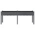 Jardinera con forro madera maciza de abeto gris 203x53x76