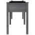 Jardinera con forro madera maciza de abeto gris 203x53x76