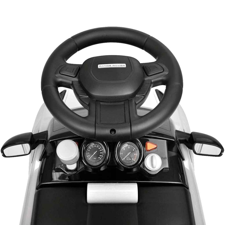 Coche de juguete blanco con música, modelo Land Rover