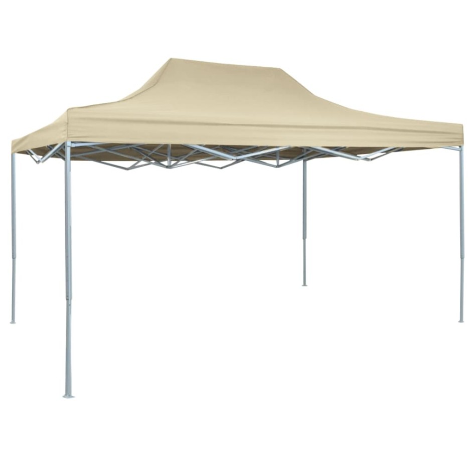 Carpa plegable profesional acero color crema 3x4