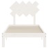 Estructura de cama con cabecero madera maciza