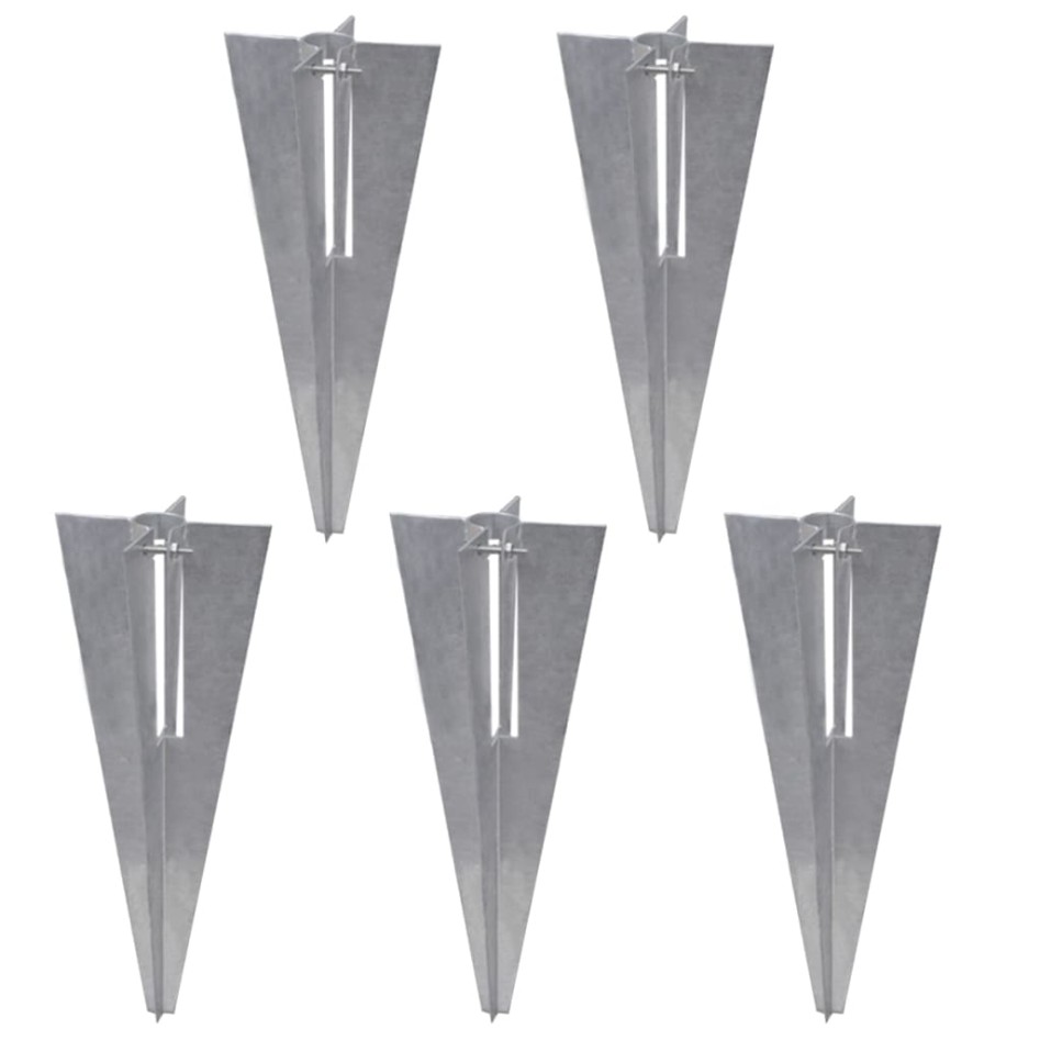 Valla metálica con estacas postes acero galvanizado 15x1