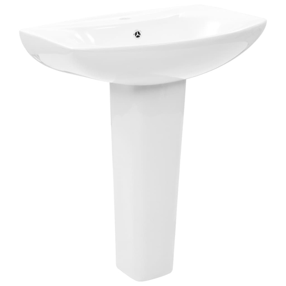 Lavabo de pie de cerámica blanco 650x520x200