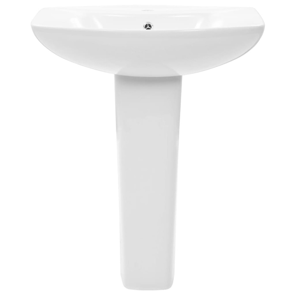 Lavabo de pie de cerámica blanco 650x520x200