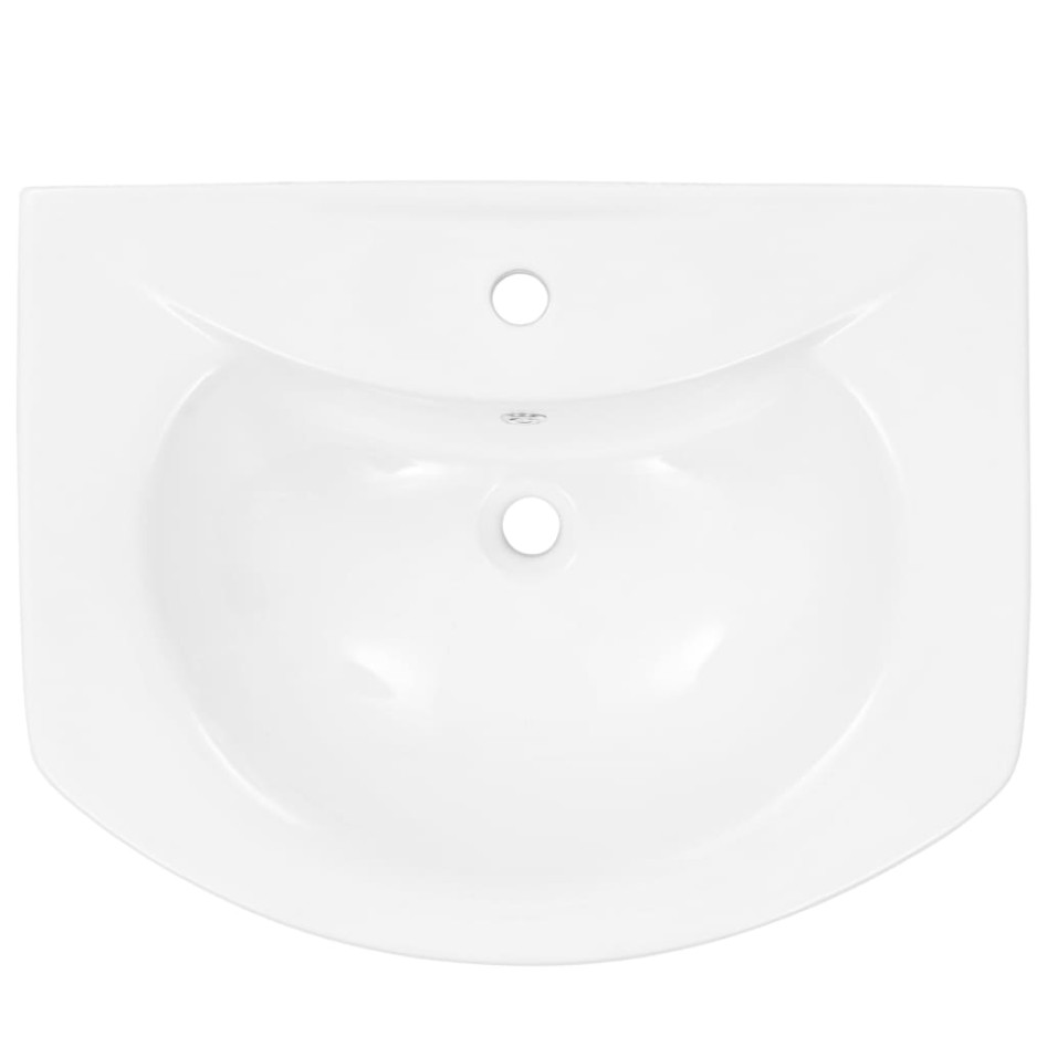 Lavabo de pie de cerámica blanco 650x520x200