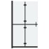 Mampara de ducha plegable vidrio ESG esmerilado 120x190