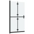 Mampara de ducha plegable vidrio ESG esmerilado 120x190
