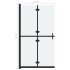 Mampara de ducha plegable vidrio ESG esmerilado 120x190