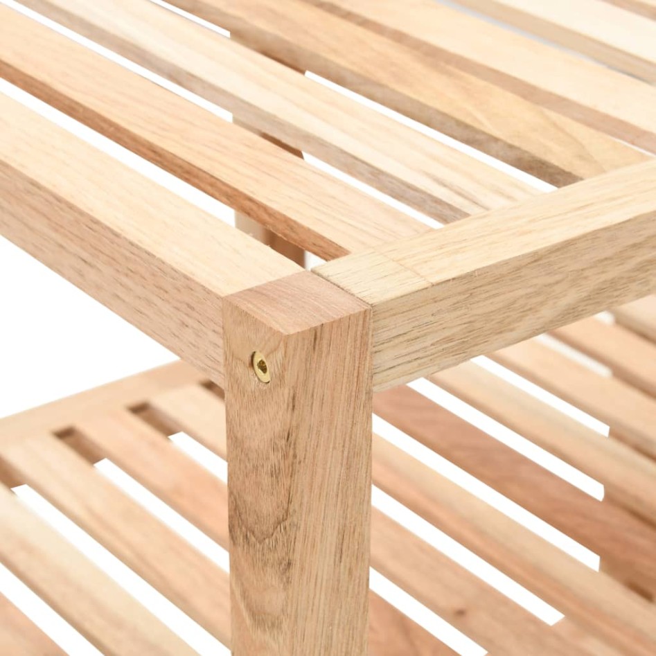 Estantería para baño madera maciza de nogal 100x40x65