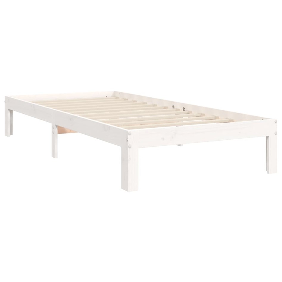 Estructura de cama con cabecero madera maciza