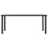 Mesa de comedor de MDF negro y gris hormigón 180x90x75