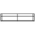 Mueble de TV vidrio templado color mármol blanco 180x40x40,5
