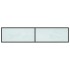 Mueble de TV vidrio templado color mármol blanco 180x40x40,5