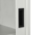 Armario con puerta corredera gris claro acero 90x40x90