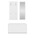 Set de mueble zapatero 3 en 1 madera contrachapada
