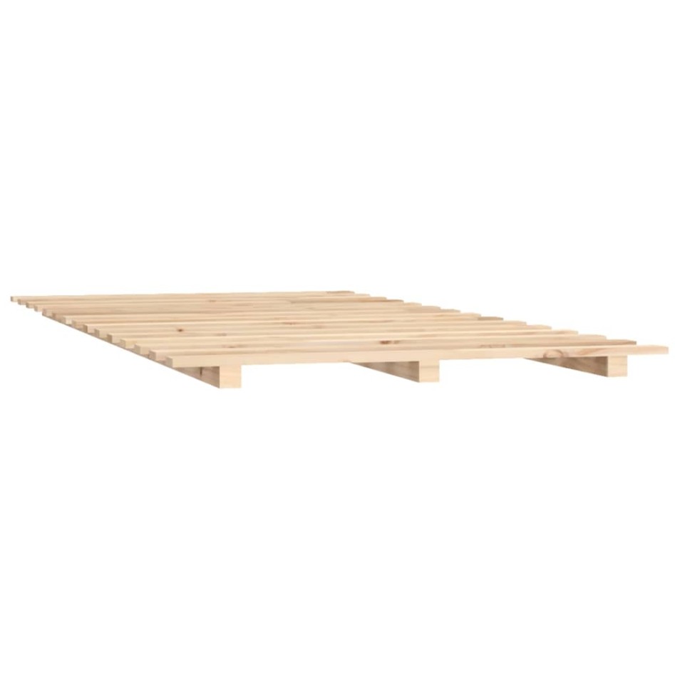 Estructura de cama madera maciza de pino 140x200