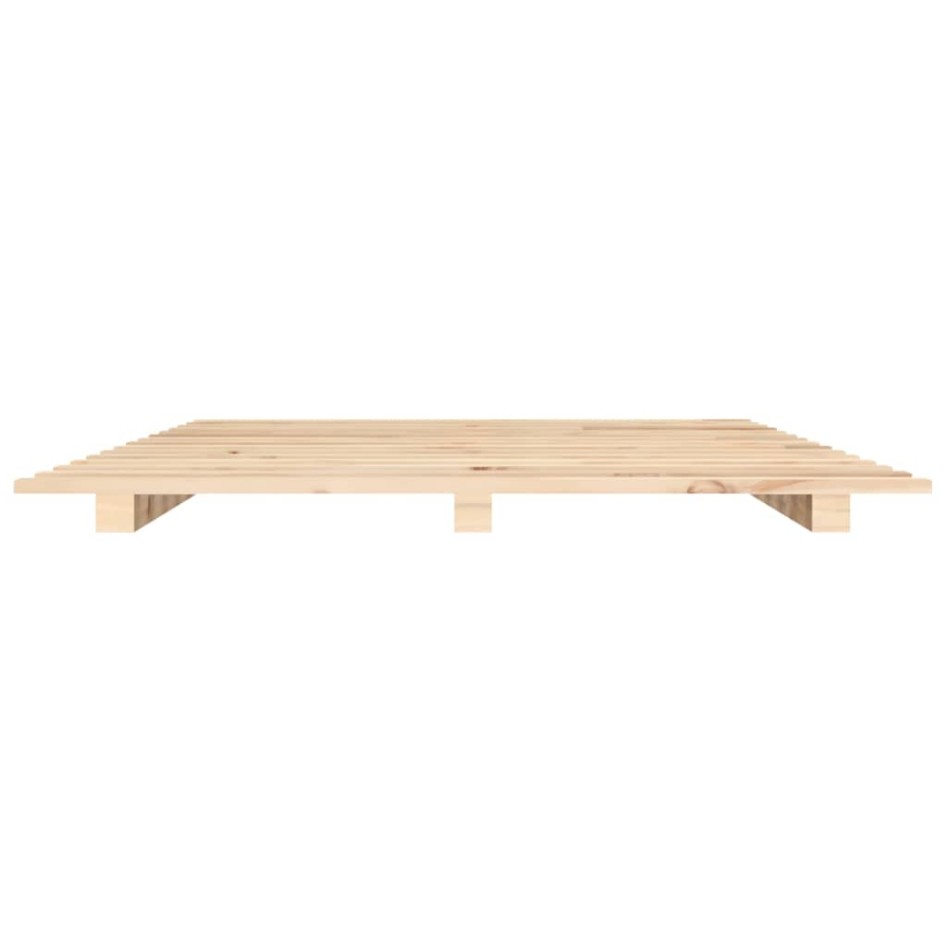 Estructura de cama madera maciza de pino 140x200