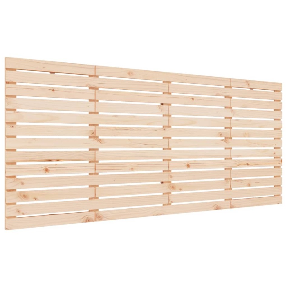 Cabecero de cama de pared madera maciza de pino 186x3x91,5
