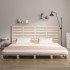 Cabecero de cama de pared madera maciza de pino 186x3x91,5