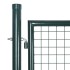 Puerta de valla de acero verde 306x175