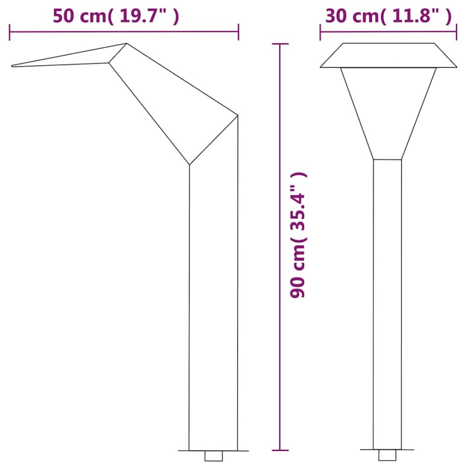 Fuente de piscina de acero inoxidable 50x30x90 cm