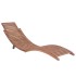 Tumbona plegable de madera maciza de