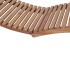 Tumbona plegable de madera maciza de