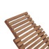 Tumbona plegable de madera maciza de