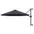 Sombrilla de pared con barra de metal antracita 300